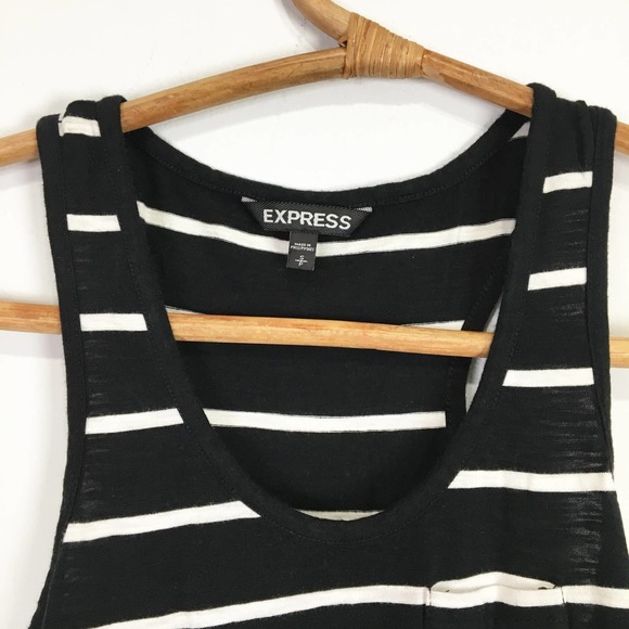 Express dress bundle black white green sundress stretchy size small - Picture 2 of 9